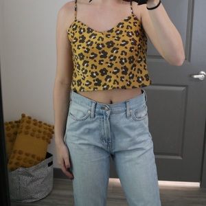 4si3nna multicolor quinn animal print satin cami